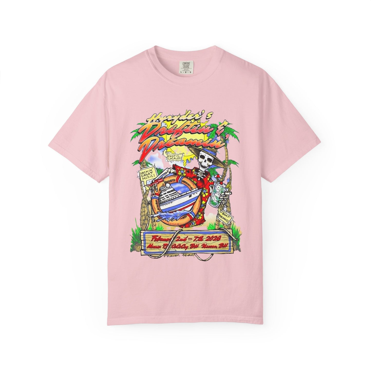 Hyryder's 2026  Drifitin' & Dreamin' Cruise T-shirt: No Image on Back