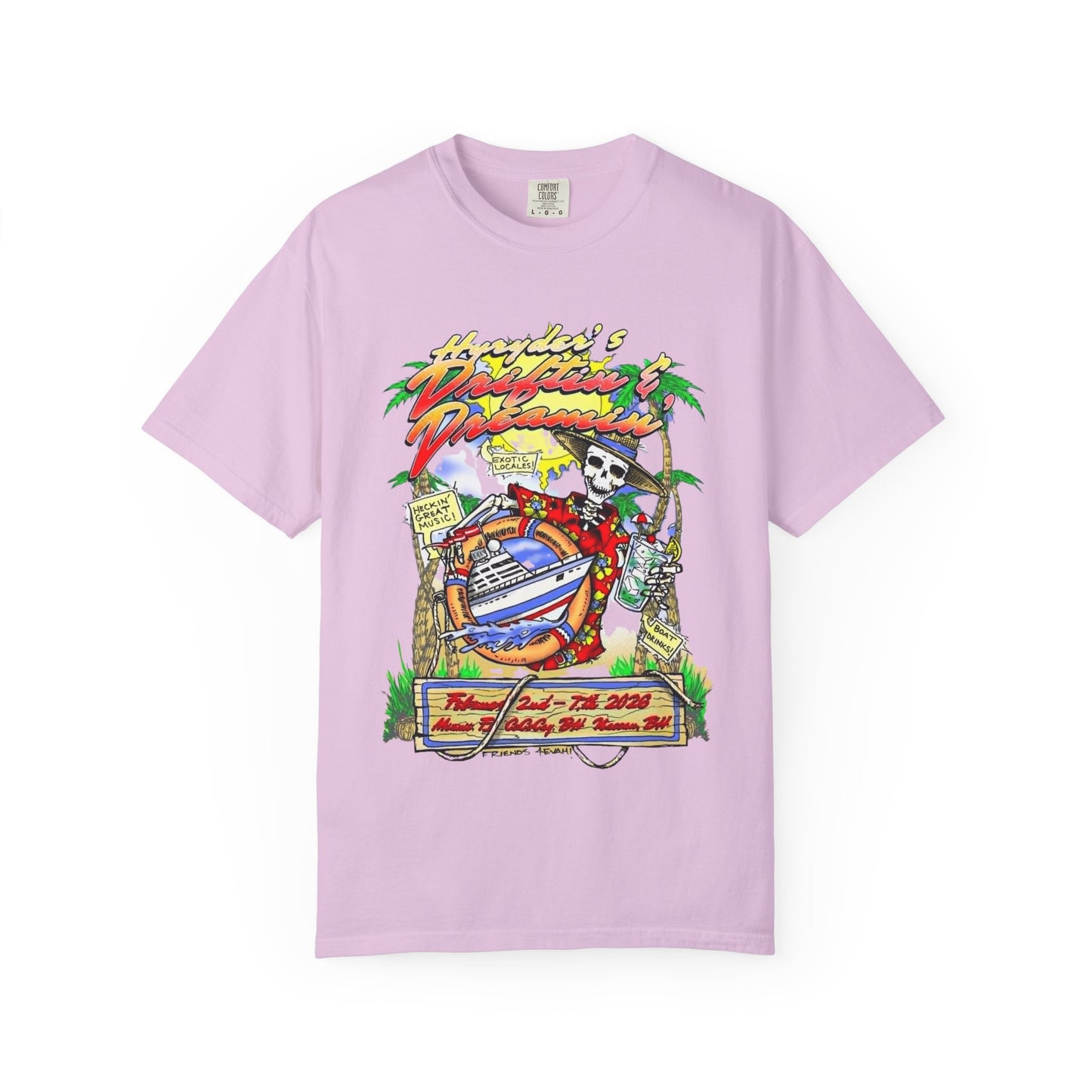 Hyryder's 2026  Drifitin' & Dreamin' Cruise T-shirt: No Image on Back